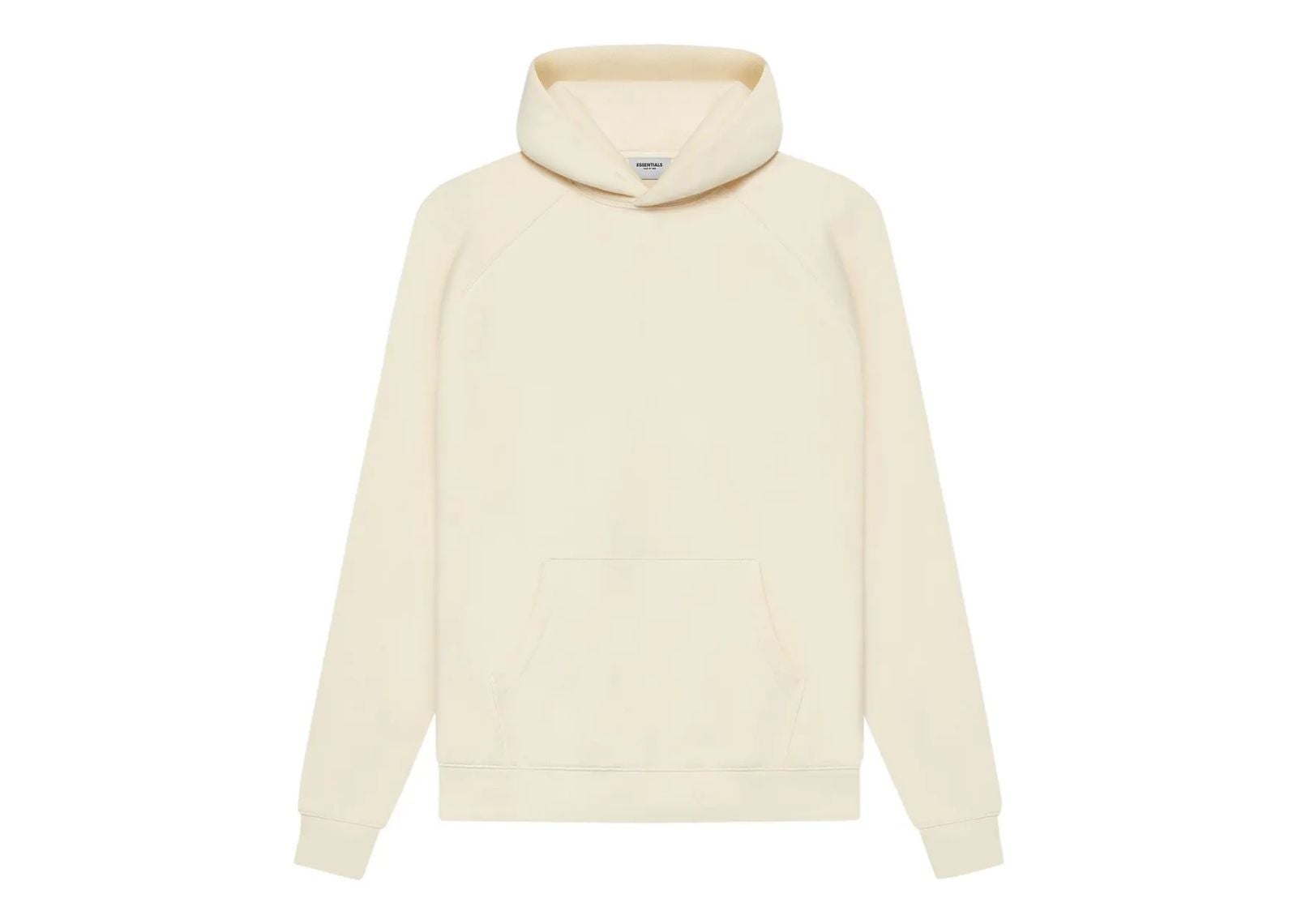 fear of god essentials pull over hoodie buttercream 1