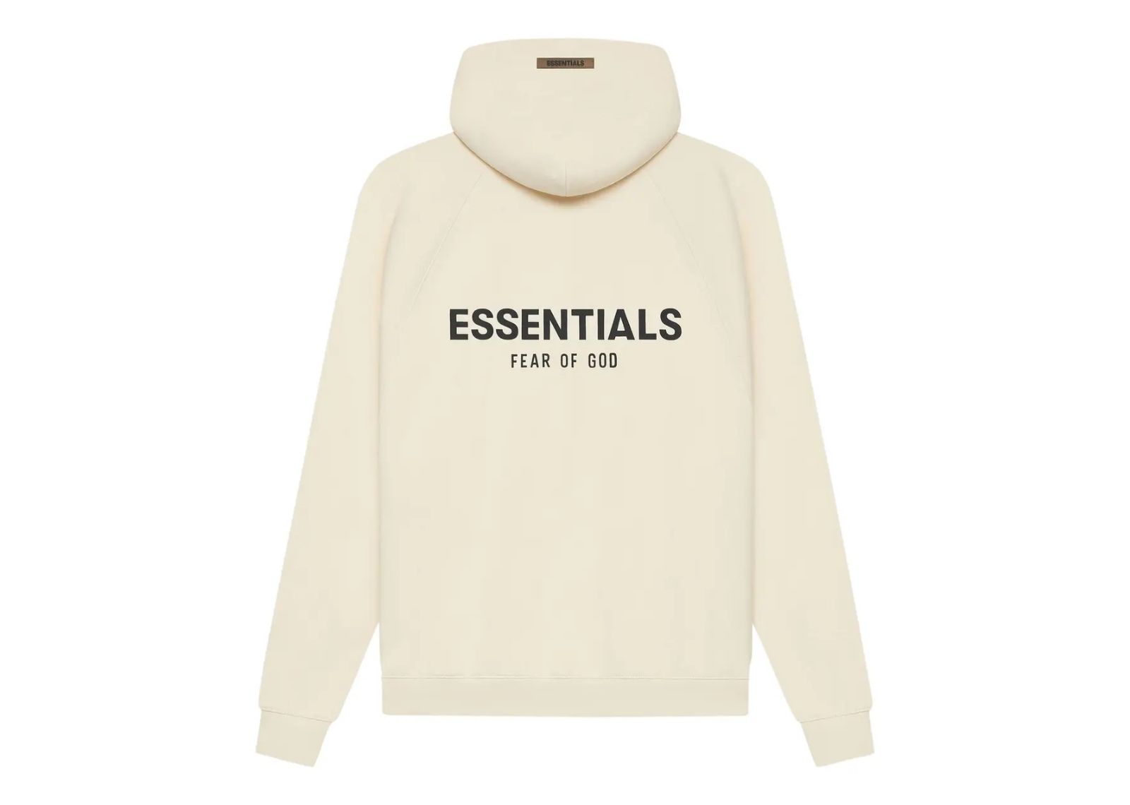 fear of god essentials pull over hoodie buttercream 2
