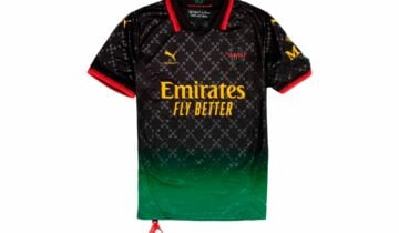 OFF-WHITE x Puma AC Milan Replica Jersey Black