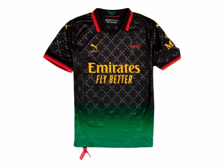 off white x puma ac milan replica jersey black 1