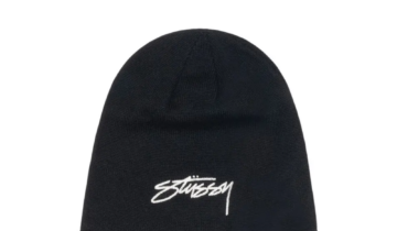 Stussy Chain Stitch Rolled Edge Skullcap Black