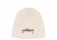 stussy chain stitch rolled edge skullcap bone 1