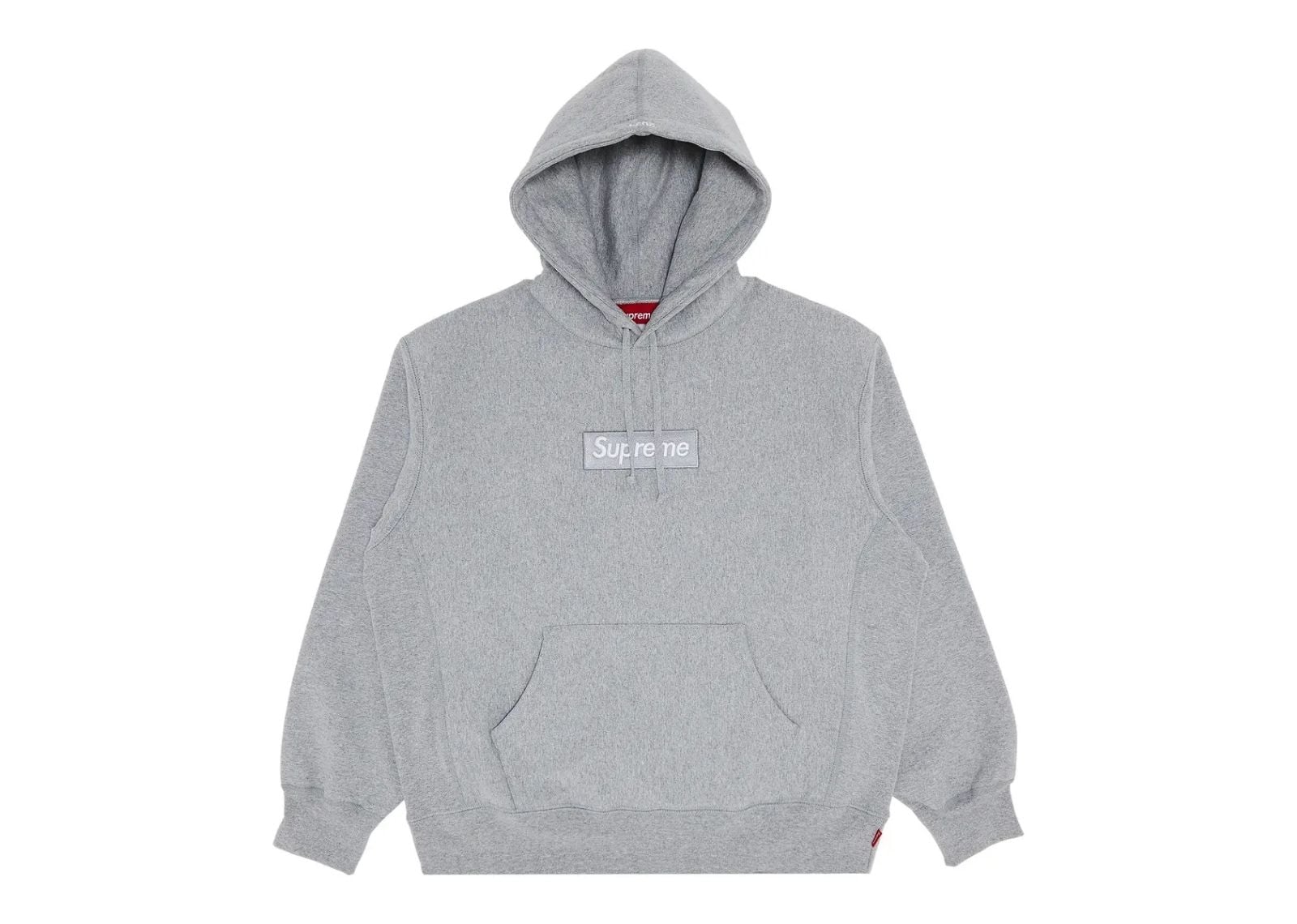 supreme box logo hooded sweatshirt sweatshirt fw24 heather grey 1