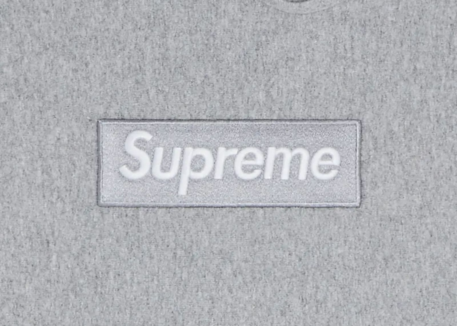 supreme box logo hooded sweatshirt sweatshirt fw24 heather grey 2