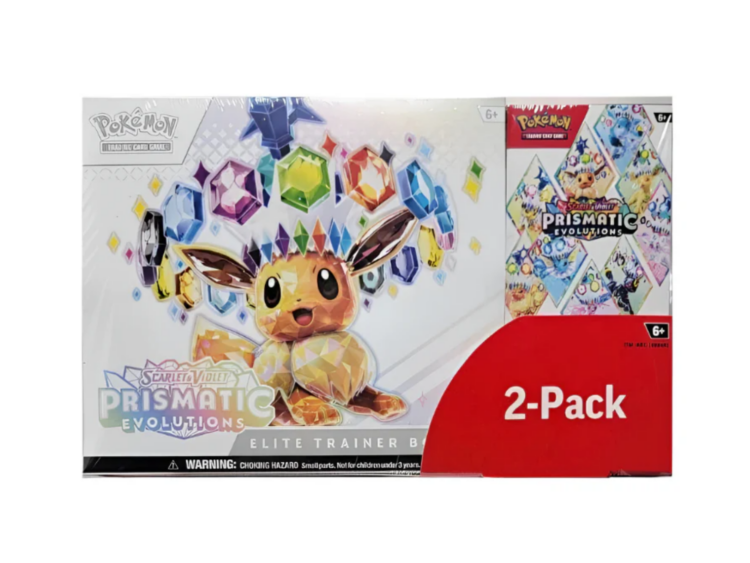 2025 pokemon scarlet violet prismatic evolutions elite trainer box booster costco bundle 1
