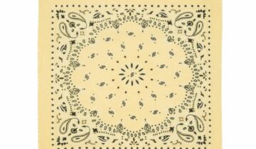 Kujten Large Cashmere Bandana Hachiko Bico Jaune Egg