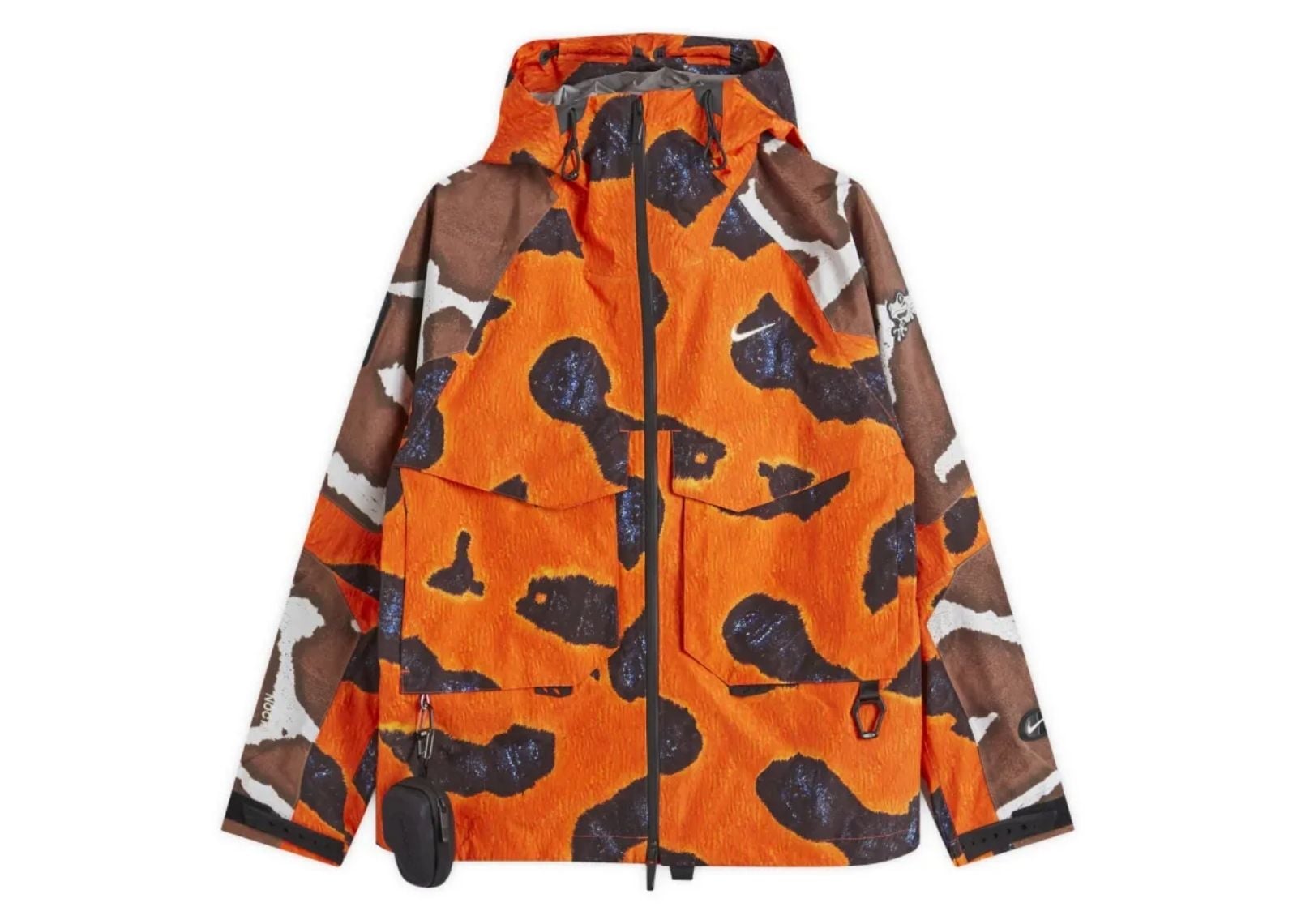 nike x nocta opal deep cover gore tex jacket safety orange 1