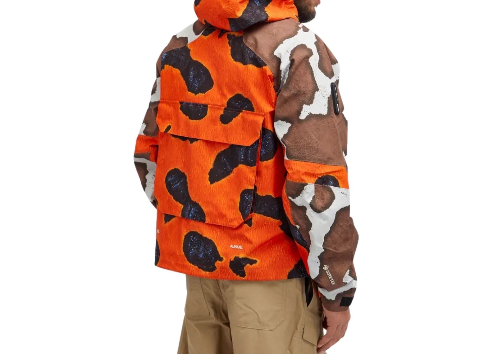 nike x nocta opal deep cover gore tex jacket safety orange 3