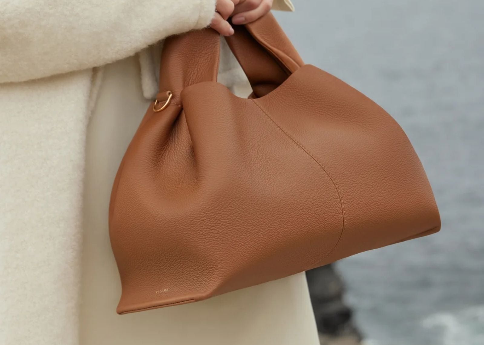 polene numero neuf edition textured camel 2