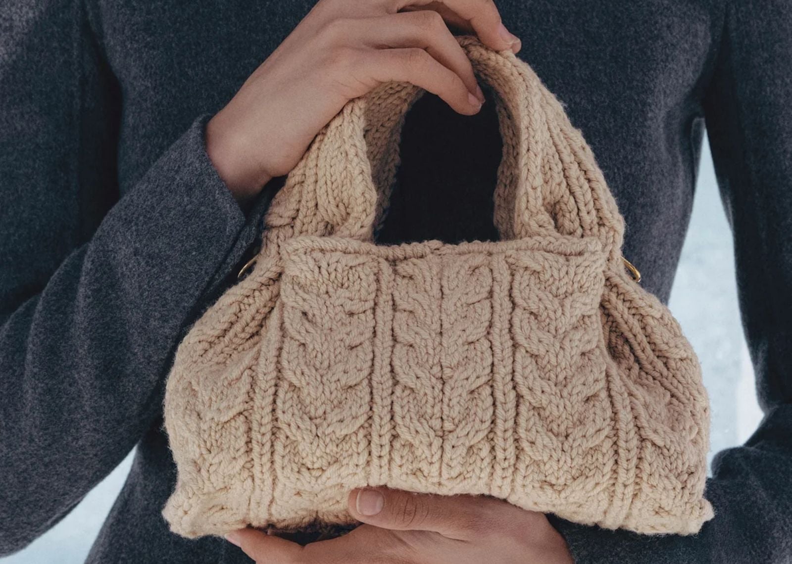 polene numero neuf mini edition merino ecru 2