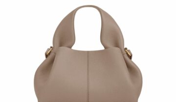 Polène Numéro Neuf Mini Edition Textured Taupe