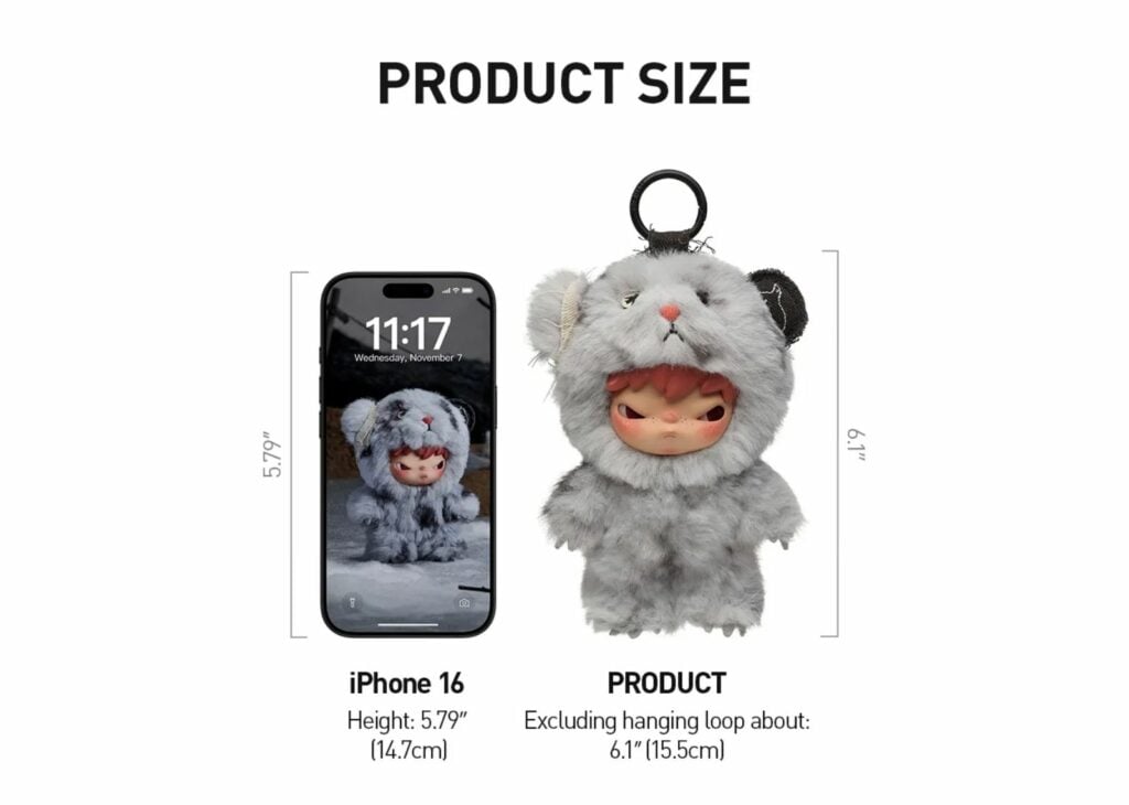 Pop Mart Hirono Road Journal Series Plush Doll Pendant Single