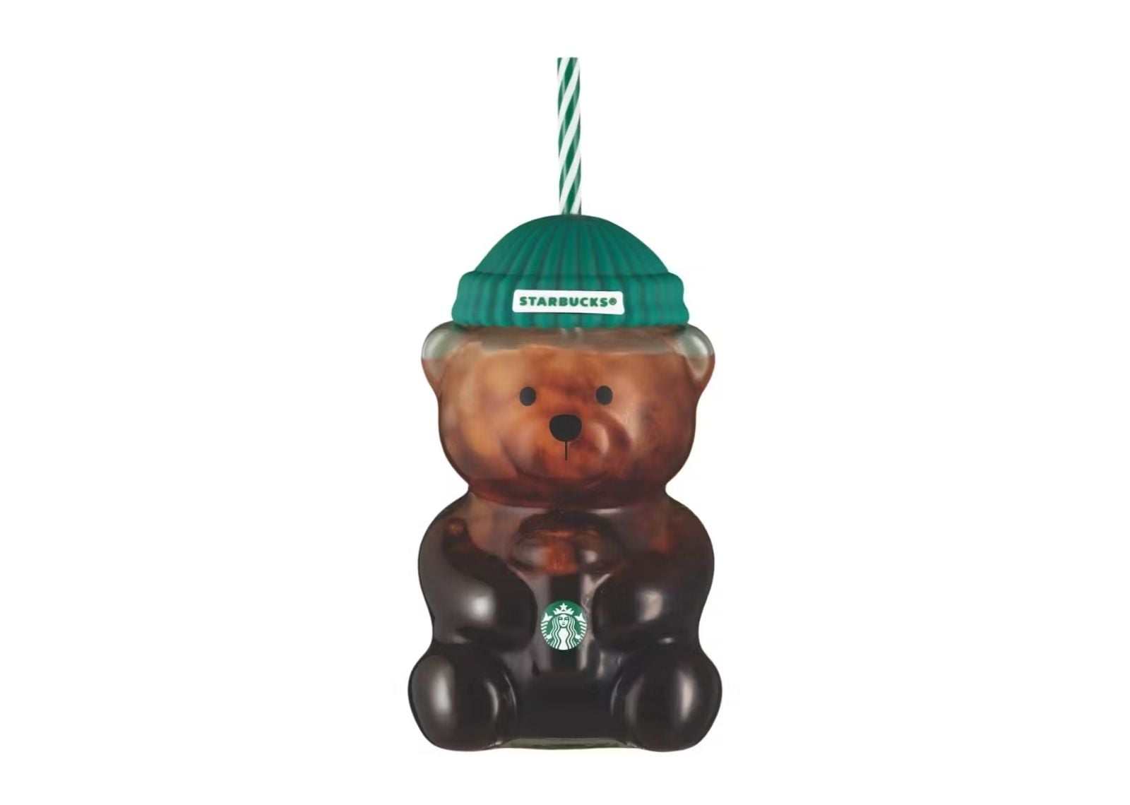 Starbucks Bear "Bearista" Glass Tumbler Cup