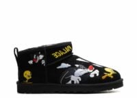 ugg classic ultra mini boot palace x looney tunes black 1