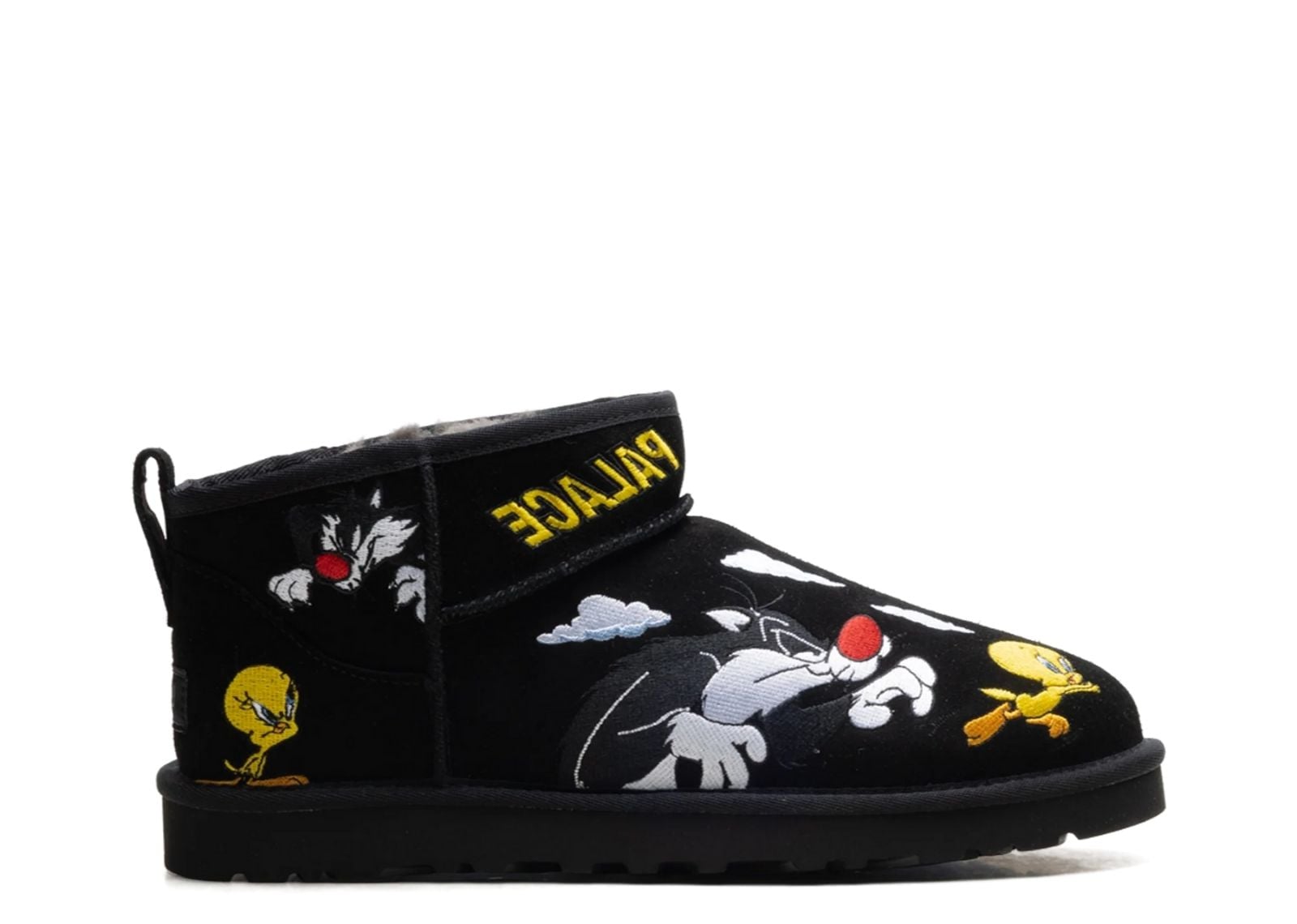 ugg classic ultra mini boot palace x looney tunes black 1