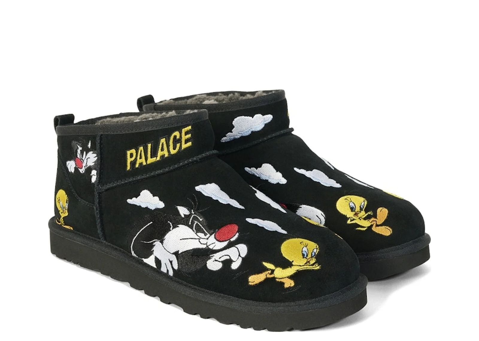 ugg classic ultra mini boot palace x looney tunes black 2