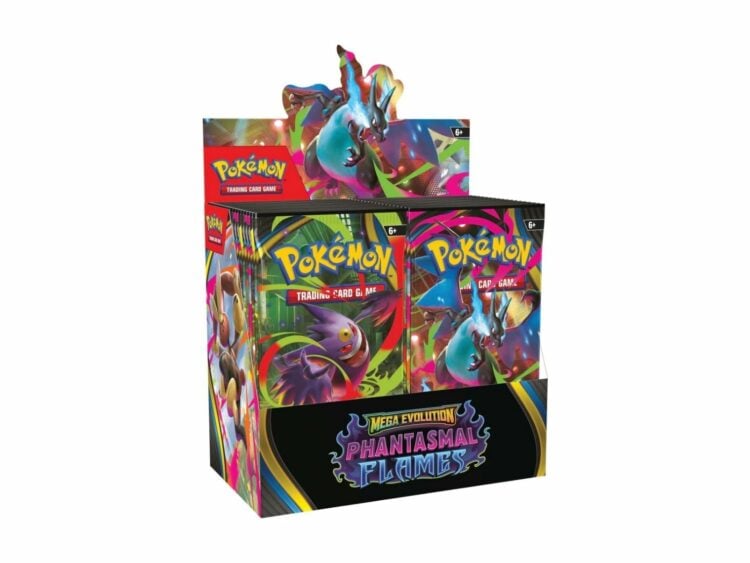 2025 pokemon mega evolution phantasmal flames booster box 1 1