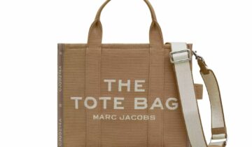Marc Jacobs The Medium Tote Bag Jacquard Camel