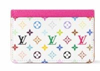louis vuitton x takashi murakami card holder multicolored