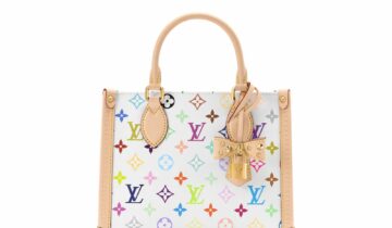 Louis Vuitton x Takashi Murakami Onthego PM Multicolor White