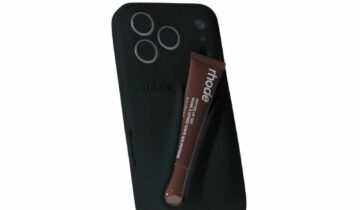 Rhode Lip Case Silicone iPhone Case Black
