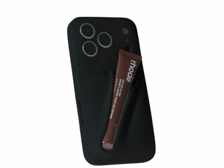 rhode lip case silicone iphone case black