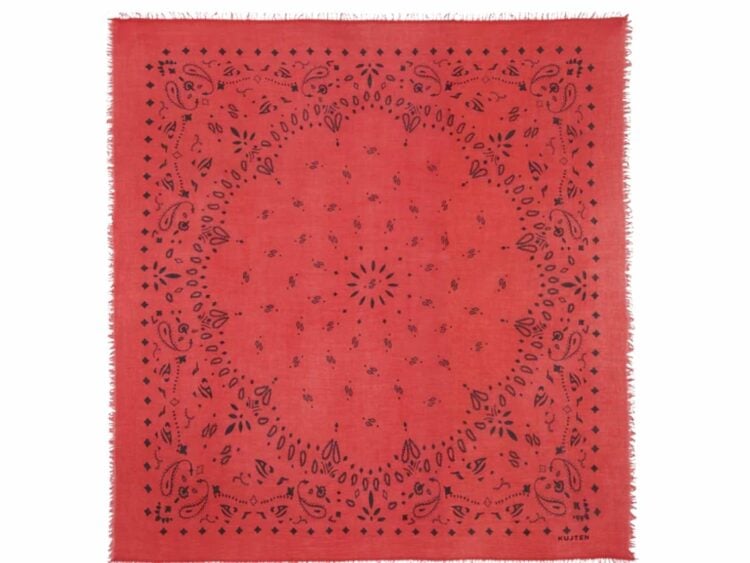 kujten extra large bandana effy coral red