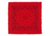 kujten small cashmere bandana hachi coral red