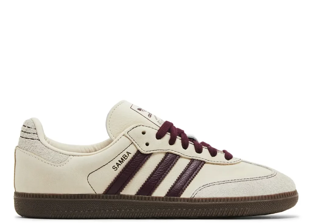 adidas Samba OG Wonder White Maroon (W)