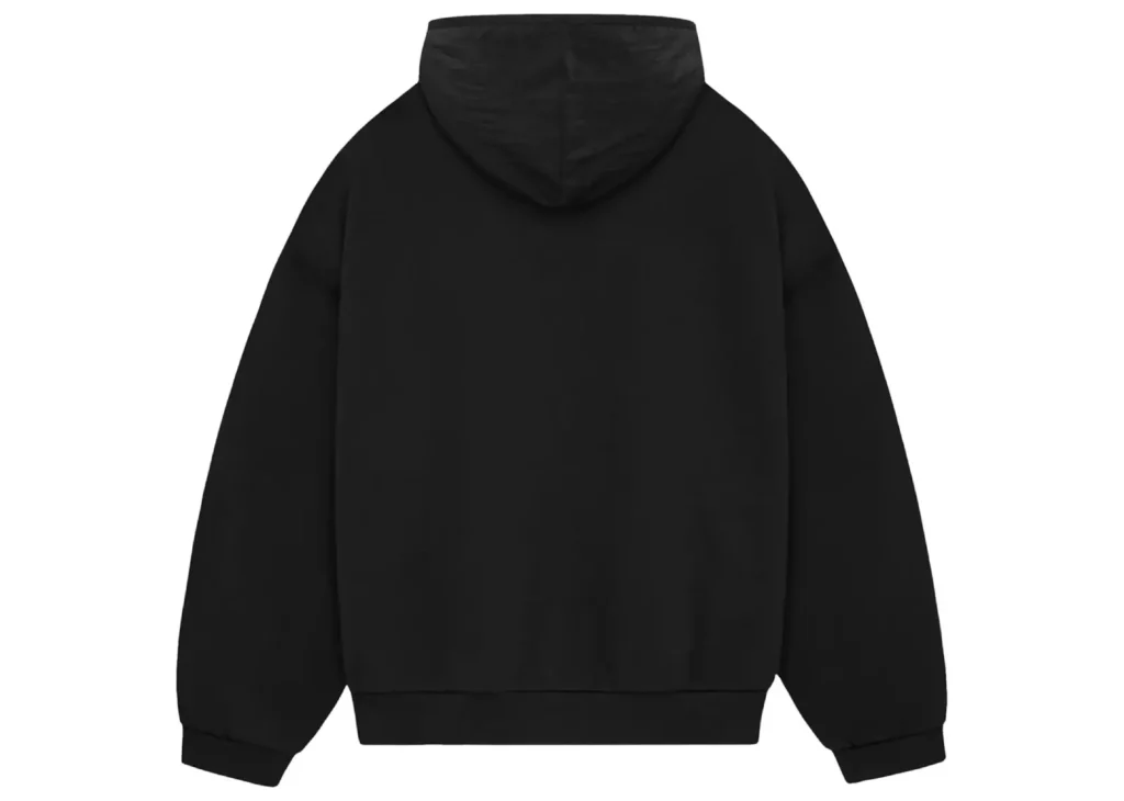 Fear of God Essentials Nylon Fleece Hoodie Jet Black - 202SP244314F ...