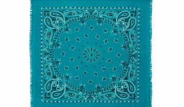 Kujten Small Cashmere Bandana Hachi Bico Jade Green