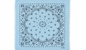 Kujten Small Cashmere Bandana Hachi Zephyr Blue