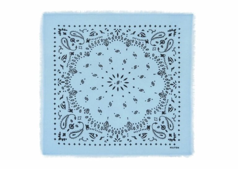 Kujten Small Cashmere Bandana Hachi Zephyr Blue