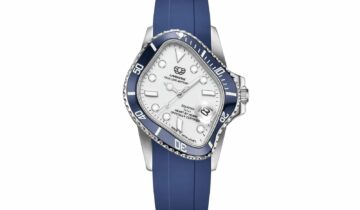 Laarvee Blue Fluoroelastomer Strap Blue & White