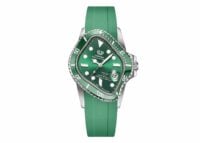 Laarvee Green Fluoroelastomer Strap Green & Green