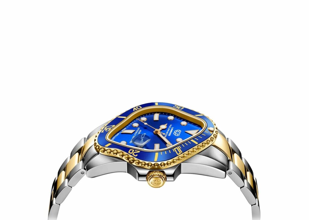 Laarvee Silver Golden Precision Steel Blue & Blue - PEA001-SGBLU