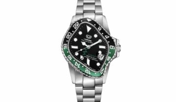 Laarvee Silver Precision Steel Black Green & Black GMT