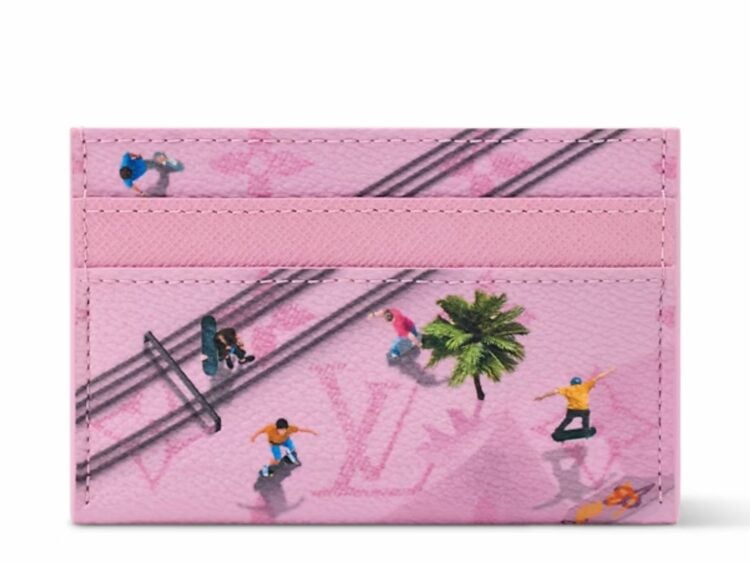 louis vuitton skateboard double card case skateboardpink 1 1