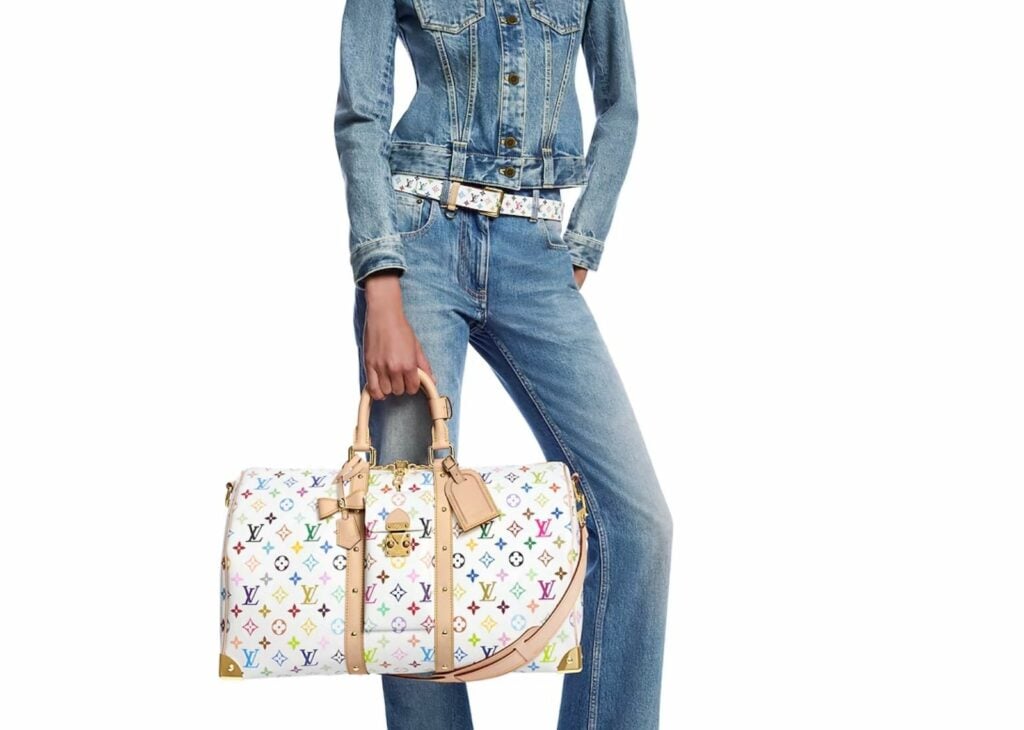 Louis Vuitton x Takashi Murakami Keepall Bandouliere 45