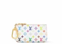 louis vuitton x takashi murakami key pouch multicolor white 1 1