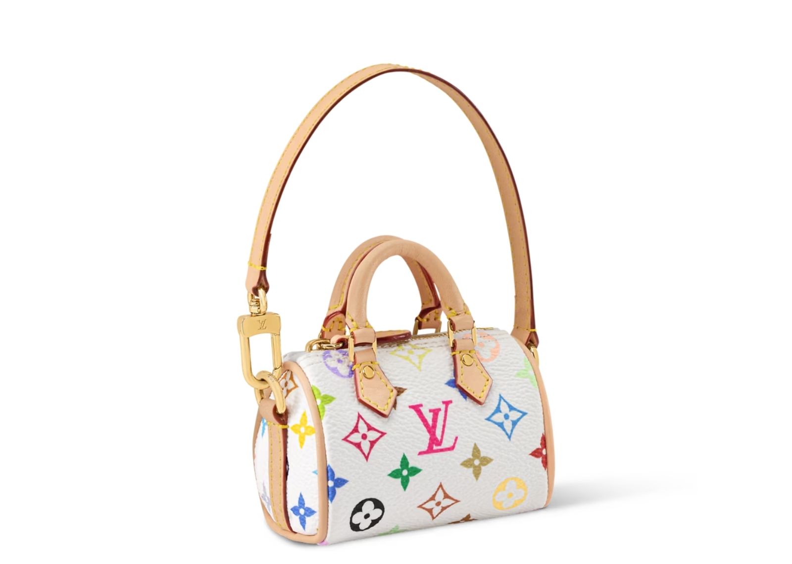 louis vuitton x takashi murakami micro speedy bag charm multicolored 2 1