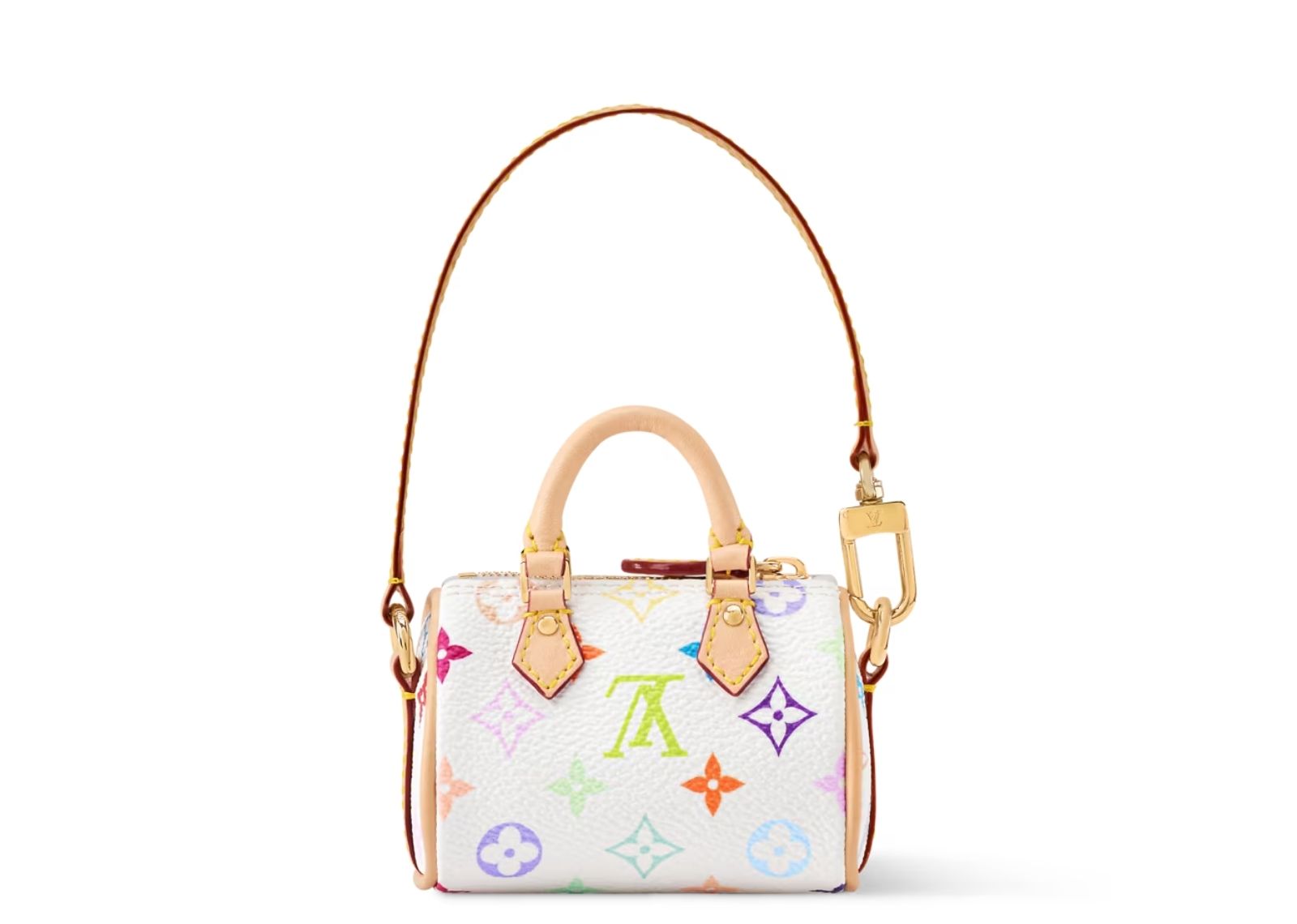 louis vuitton x takashi murakami micro speedy bag charm multicolored 3 1