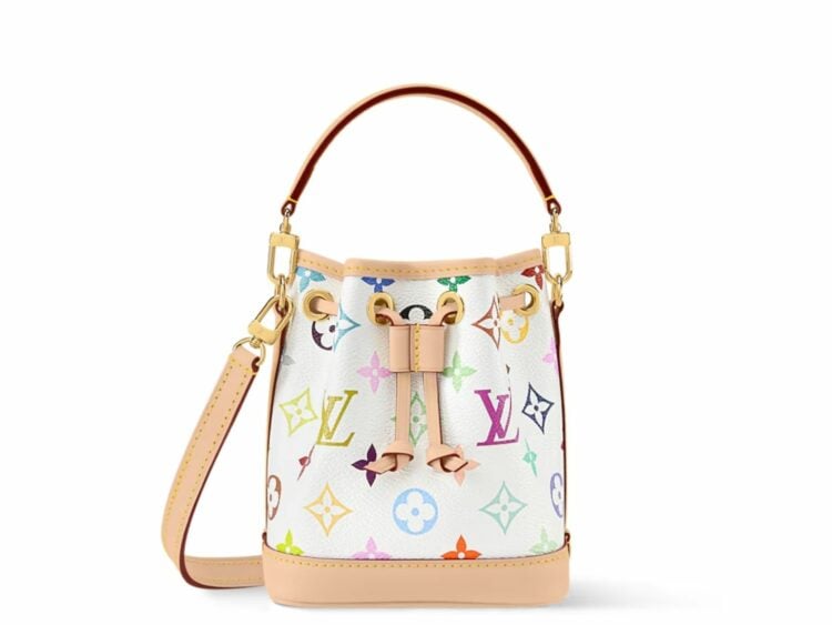 louis vuitton x takashi murakami nano noe multicolor white 1 1