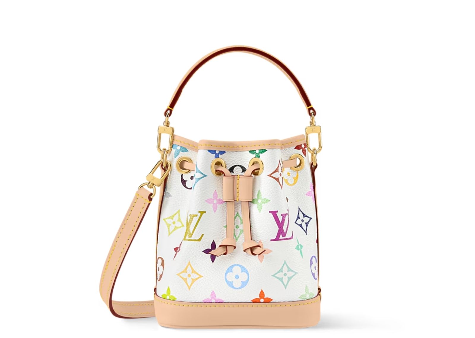 louis vuitton x takashi murakami nano noe multicolor white 1 1