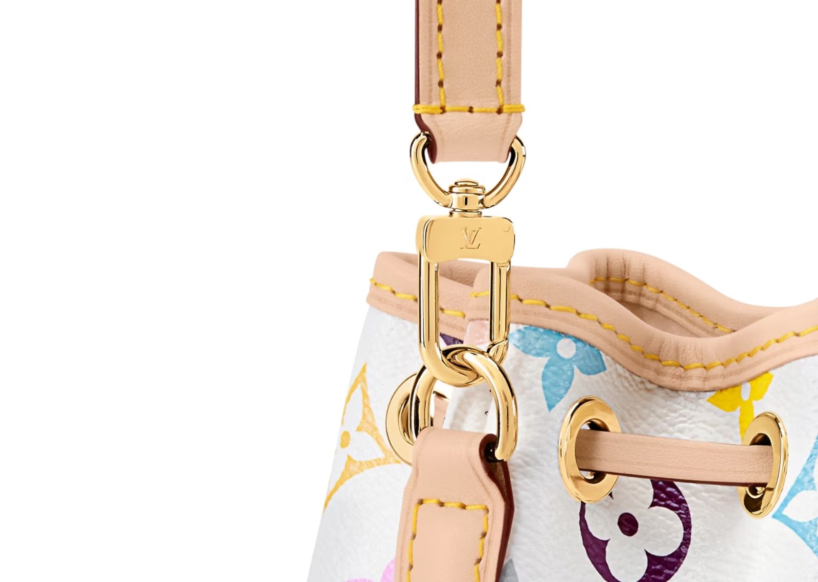 louis vuitton x takashi murakami nano noe multicolor white 4 1