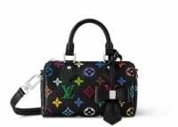 Louis Vuitton x Takashi Murakami Nano Speedy Black Multicolored