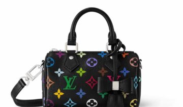 Louis Vuitton x Takashi Murakami Nano Speedy Black Multicolored