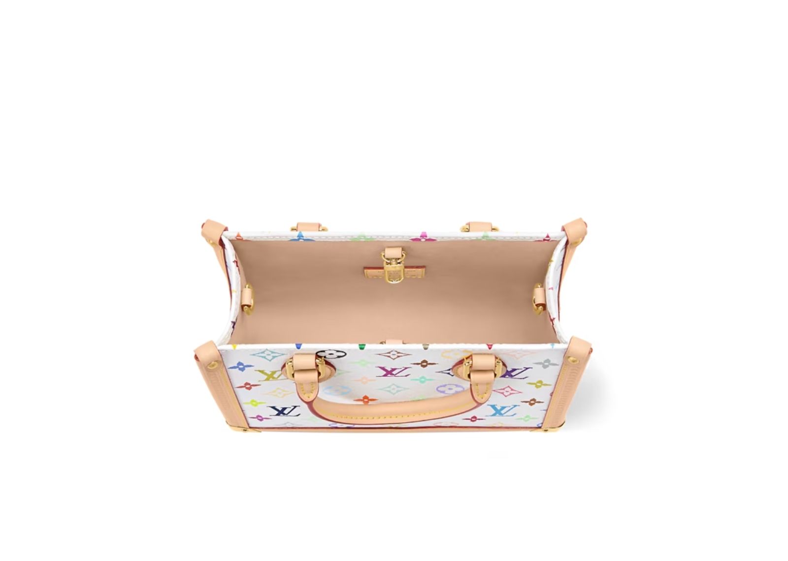 louis vuitton x takashi murakami onthego pm multicolor white 4 1