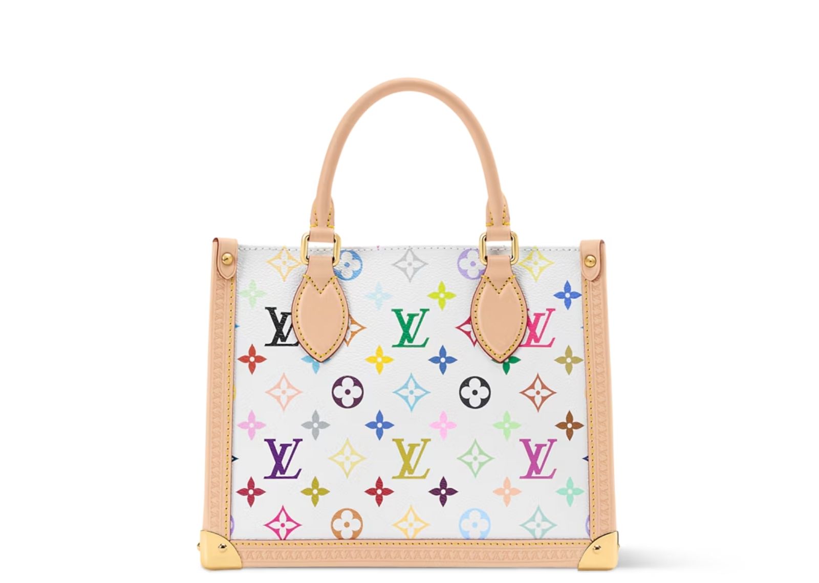 louis vuitton x takashi murakami onthego pm multicolor white 5 1