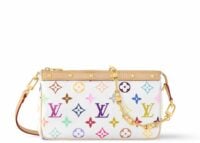 Louis Vuitton x Takashi Murakami Pochette Accessoires White Multicolored